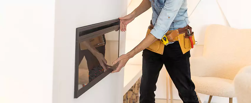 Metal Fireplace Installation in Dunedin, Florida