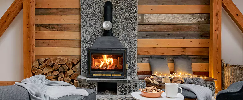 Thelin Hearth Products Direct Vent Gas Stove Fireplace Inspection in Dunedin, Florida